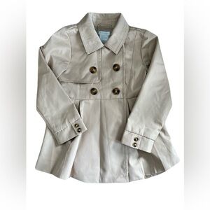 Tahari Kids Light Tan Double-Breasted Pea Coat